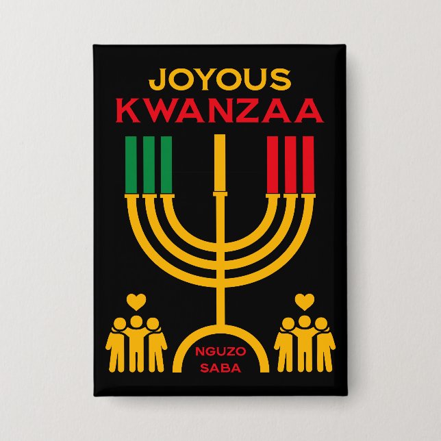 Chapa Kwanzaa Alegre (Anverso)