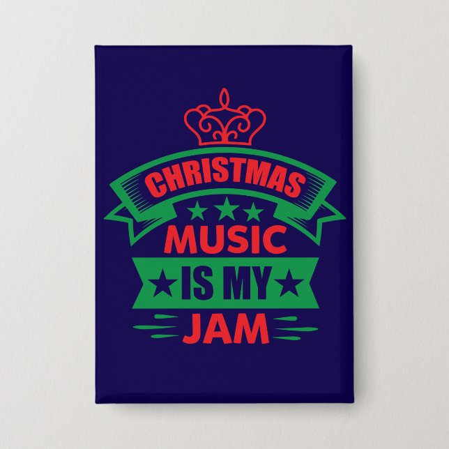 Chapa La música de los navidades es mi Jam-86254 (Anverso)