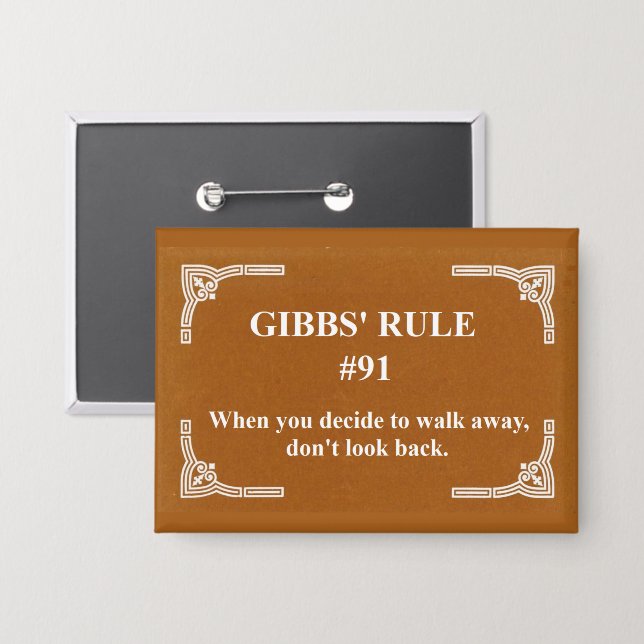 Chapa la regla 91 de Gibbs (Anverso/Reverso)