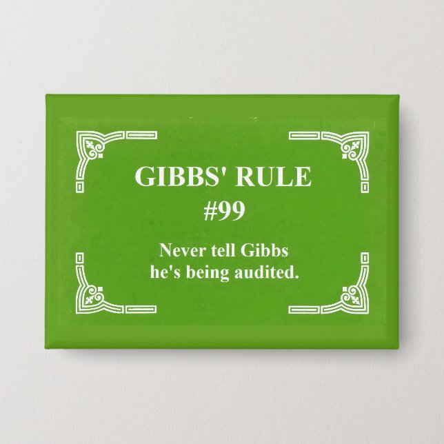 Chapa la regla 99 de Gibbs (Anverso)