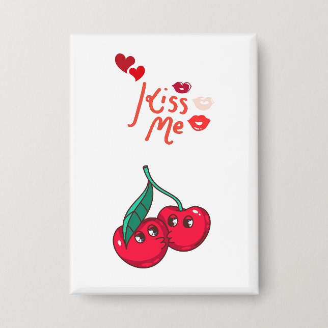 Chapa Las cerezas divertidas en el amor (Anverso)