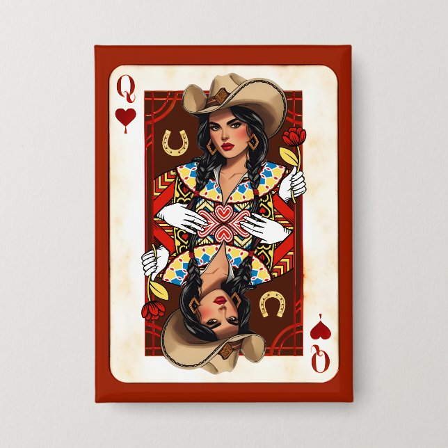 Chapa Last Rodeo Midwest Queen of Hearts Card (Anverso)