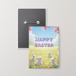 Chapa Lavender Easter Cute White Bunny Floral Spring 