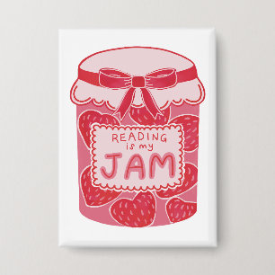 Chapa Leer es mi amante del libro de mermeladas