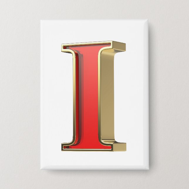 Chapa Letra roja de vidrio I (Anverso)