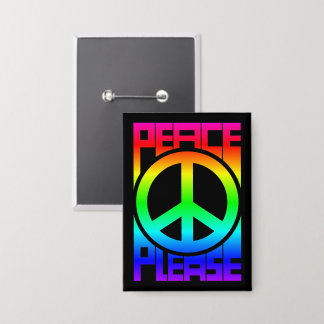 Chapa Letras Arcoíris de Paz Por Favor