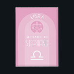 Chapa Libra Personalizado Birthdate - Zodiac - Diseño mo<br><div class="desc">Personalice este botón con una fecha de nacimiento y un nombre. Un diseño personalizado con el signo zodiaco - Libra - más rasgos de personalidad, información y constelación. Personalice esta vela de cumpleaños con una fecha de nacimiento y un nombre. El diseño principal detrás de todos los detalles del Zodiac...</div>