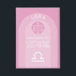 Chapa Libra Personalizado Birthdate - Zodiac - Diseño mo<br><div class="desc">Personalice este botón con una fecha de nacimiento y un nombre. Un diseño personalizado con el signo zodiaco - Libra - más rasgos de personalidad, información y constelación. Personalice esta vela de cumpleaños con una fecha de nacimiento y un nombre. El diseño principal detrás de todos los detalles del Zodiac...</div>
