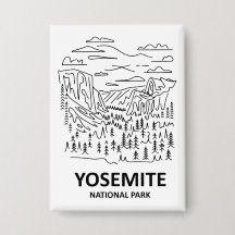 Línea de arte del Parque Nacional Yosemite