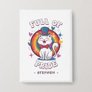 Chapa Lleno de orgullo Orgullo Gato LGBTQ
