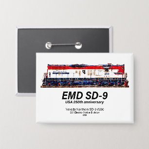 Chapa Locomotora EMD SD-9 USA 250 Aniversario Heritage