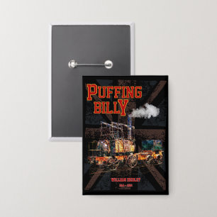 Chapa Locomotora inglesa del tren de vapor Puffing Billy