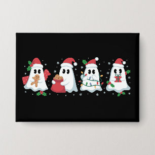 Chapa Luces de Navidad Fantasma Bonito Xmas Boo