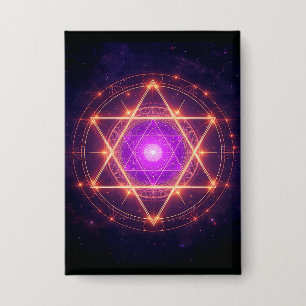 Chapa Mandala de Geometría Sagrada: Luz dentro del Cosmo
