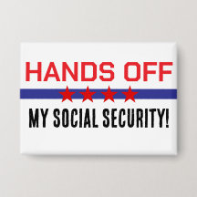 Manos fuera de mi seguridad social azul blanco roj