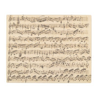 Chapa manuscrita Metalizado de arte musical