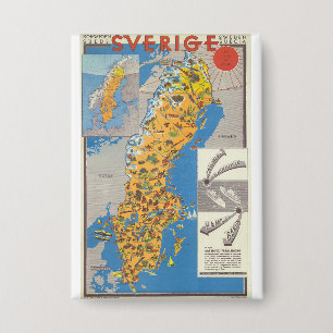 Chapa Mapa de Suecia