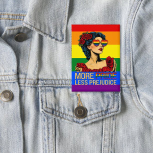 Chapa Más Orgullo Menos Prejuicio Mes del Orgullo LGBTQ