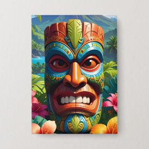 Chapa Máscara Tiki