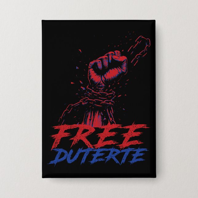 Chapa Me Defiendo A Duterte Free DU30 Duterte (Anverso)