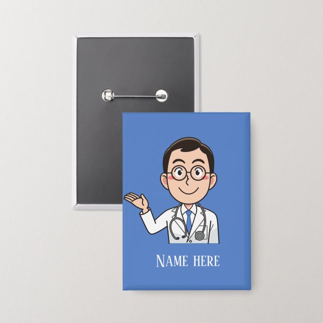 Chapa Médico de Guay agregar nombre (Anverso/Reverso)