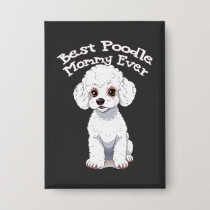 Chapa Mejor Mami de Poodle, mamá de caniche