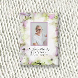 Chapa Memorial funeral de la acuarela de Hydrangea casi 