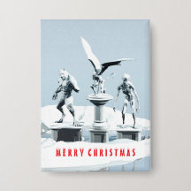 Merry Christmas. Monster ice sculptures