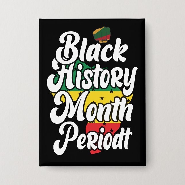 Chapa Mes de la Historia Negra Febrero Melanin Sista Bru (Anverso)