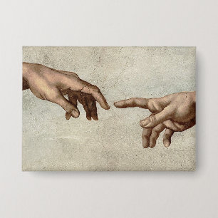Chapa Michaelangelo manos creación adam dios