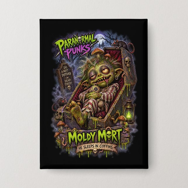 Chapa Moldy Mort – Punks Paranormales (Anverso)