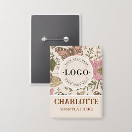 Chapa Monograma florero botánico moderno