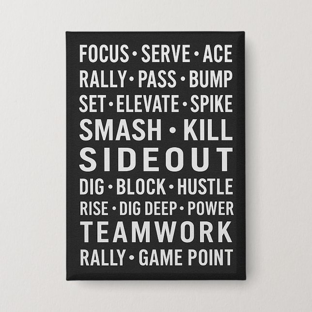 Chapa Motivational Volleyball  (Anverso)