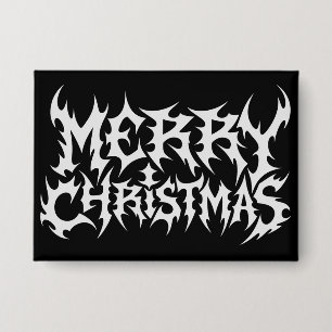 Chapa Muerte Metal Feliz Navidad Rock Navidad Metal Oscu