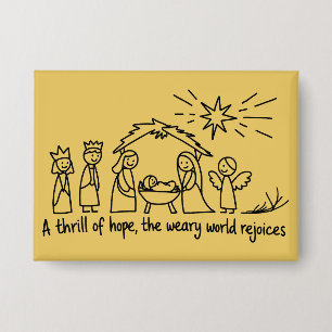 Chapa Natividad Navidad Familia Cristiana Combinación 