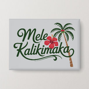 Chapa Navidad Familia Mele Kalikimaka Playa de Hawaii