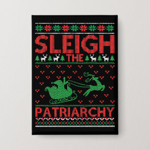 Chapa Navidad Feminista Derriba Al Patriarcado