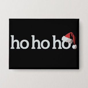 Chapa Navidad Ho Ho Ho Xmas Gorro de Santa