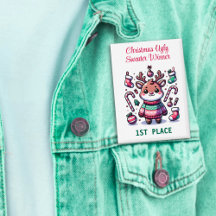 Navidades feos sudan reno Ganador de primer lugar