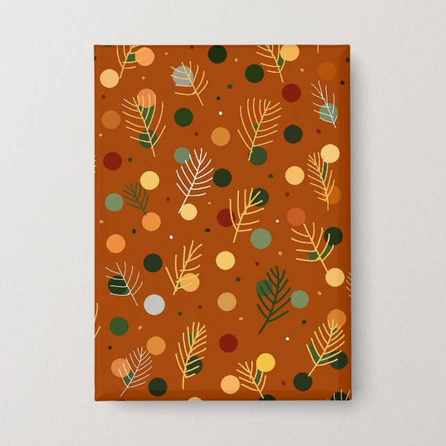 Chapa Navidades festivos y patrón de Año Nuevo (Anverso)