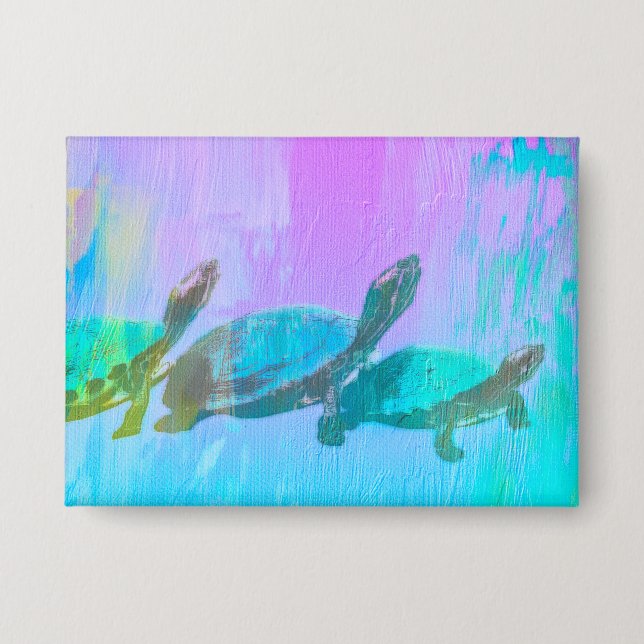 Chapa Neon Turtle (Anverso)