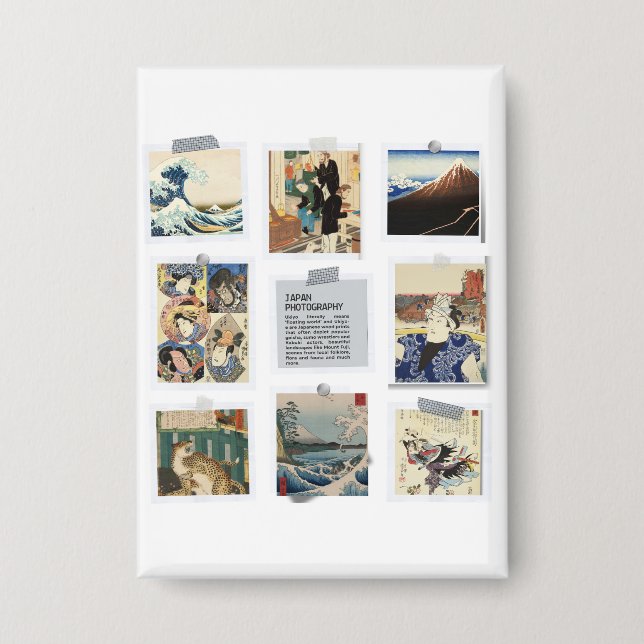 Chapa  NIPPON Japanese Ukiyo-e  (Anverso)