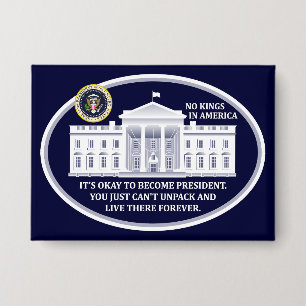 Chapa No Kings in America Button