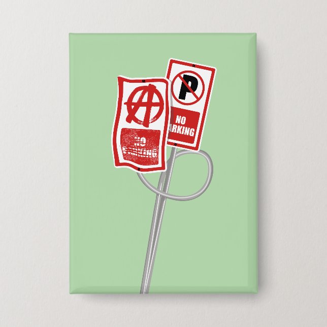 Chapa No parking anarchy sign (Anverso)