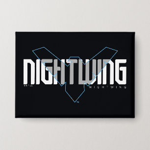 Chapa Nombre de alta tecnología Nightwing gráfico