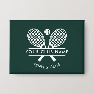 Chapa Nombre del Equipo de Tenis Verde del Country Club 