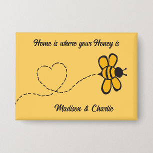 Chapa Nombre personalizado Love Bee