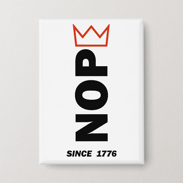 Chapa NOPE. Sin Reyes. (Anverso)