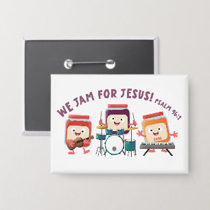 Chapa Nosotros tocamos para Jesús lindo versículo de la