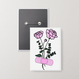 Chapa Noviembre Peony Flower Bandaid